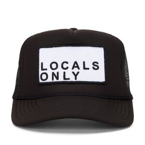 Black Locals Only Trucker Hat